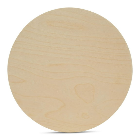 Wood Plywood Circle 22 inch, 1/4 Inch Thick, Round Wood Cutout, Baltic Birch Unfinished Wood Plywood Circle for Crafts, by Woodpeckers