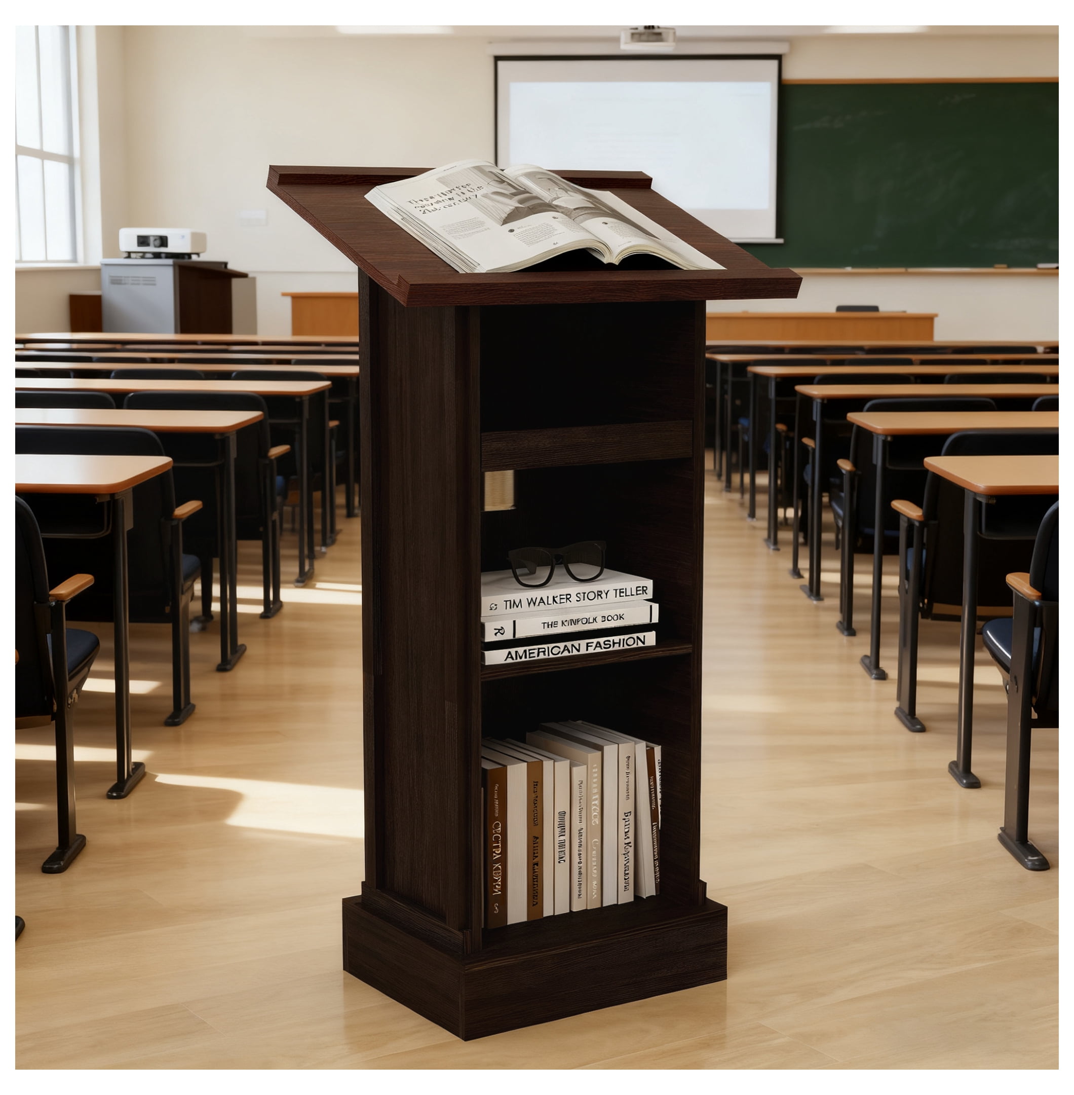Wood Podium Stand, 44