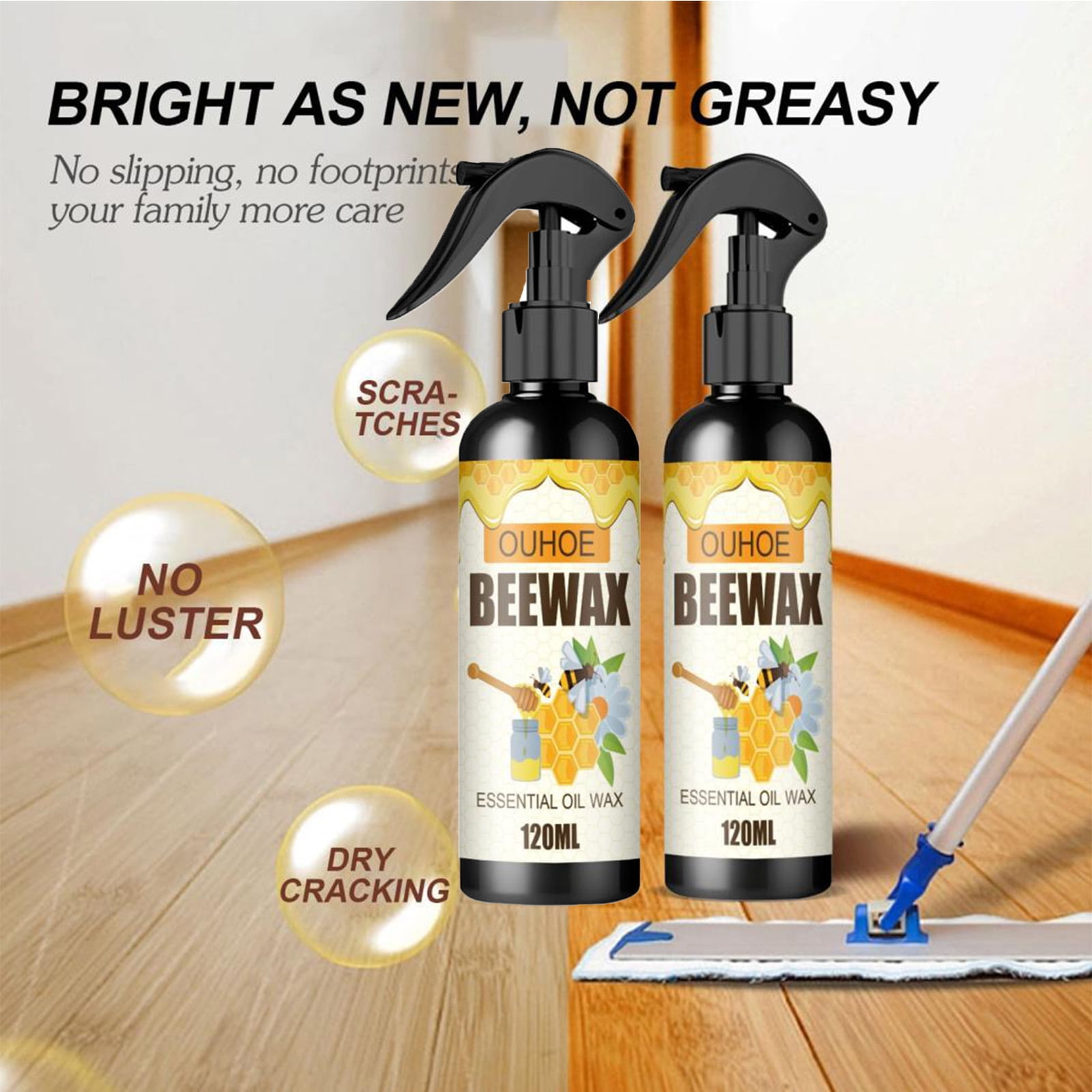 Wood Polish, Old English Furniture Polish, Furniture Cleaner, 120ml