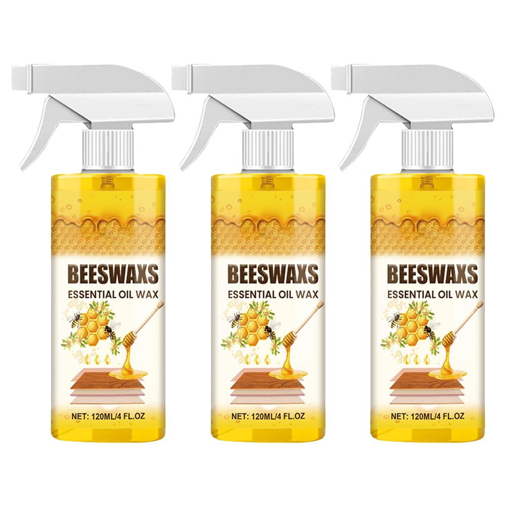 Wood Polishing Beeswax Spray, Furniture Care Polish Restorer, Nourishing Color Protection Anti-Crack Wood Maintenance Spray