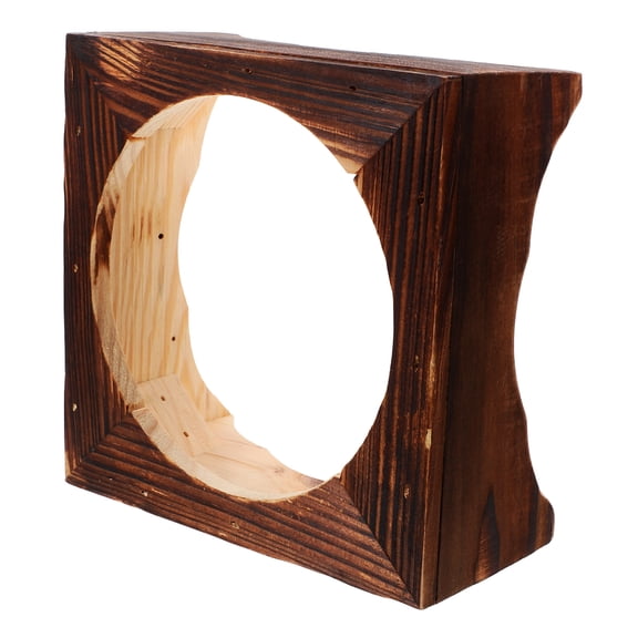 Wood Pot Stand Anti Skid Kitchen Stone Pot Stand Wooden Casserole Rack for Home Restaurant (Inner Circle Diameter: 12.8cm)