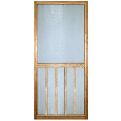 Wood Products 244084 Vertical Bar Wood Screen Door, Charcoal - 2 ft. 8 in. x 6 ft. 8 in.
