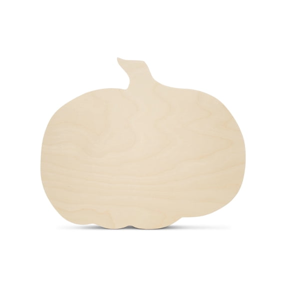 Wood Pumpkin Cutouts for Crafts 10 x 12-inch, 1/4 Thick, Pack of 6 Small Wood Pumpkins for Painting & Cute Fall Signs, by Woodpeckers