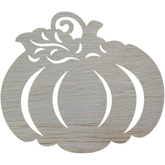 Wood Pumpkin with Cutouts Shape, 4'' Fall Craft