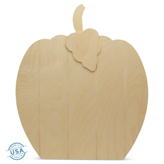 Wood Pumpkins to Paint, Fall Pumpkin Décor, Perfect for Thanksgiving and Halloween, Yard Decoration, 26 inch, 1 piece, by Woodpeckers