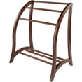 thumbnail image 1 of Wood Quilt Rack With 3 Rungs, Antique Walnut (94036), 1 of 8