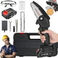 thumbnail image 1 of Wood Ranger Mini Chainsaw, 2025 Upgraded Electric 4 inch MINI Chainsaw, Cordless Portable Electric Chain Saw for Yard, Home and Garden, Wood Cutting, Tree Trimming (BLACK + 1*Battery), 1 of 8