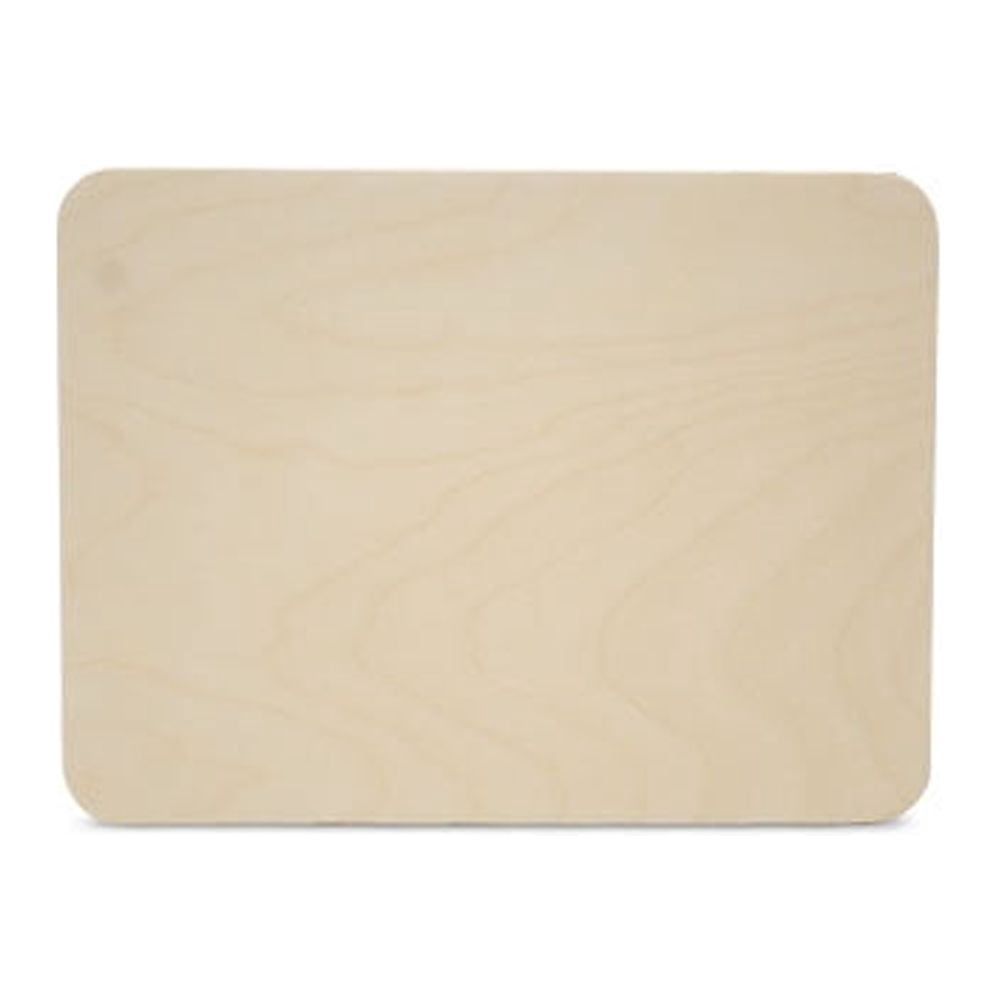 Wood Rectangle Plaque 4 x 3-inch, 1/4-inch Thick, Pack of 50 Small ...