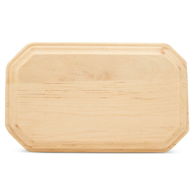 Wood Rectangle Plaque 12 inch, Pack of 12 Wood Plaques for Crafts