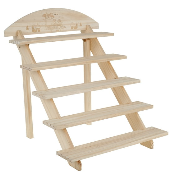 Wood Retail Display Riser Solid Display Shelves Versatile Wood Display Stand Space Saving Risers Table Display Stand Easy to Install Cupcake Stands Tool for Decoration