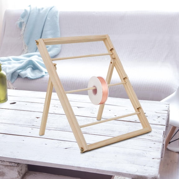 Wood Ribbon Organizer 3 Tier Display Rack for Desktop Flower Store Cake Shop
