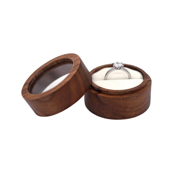 Wood Rings Box Wedding Rings Storage Chest For Weddings Proposal Engagement Anniversary Jewellery Organiser Display Case