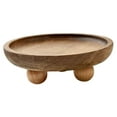 thumbnail image 1 of Wood Riser for Display, Farmhouse Wood Pedestal Tray Decor, 5.12” Round Vintage Display Stand, Decorative Accent Display Riser for Farmhouse Kitchen, Bathroom, 1 of 9