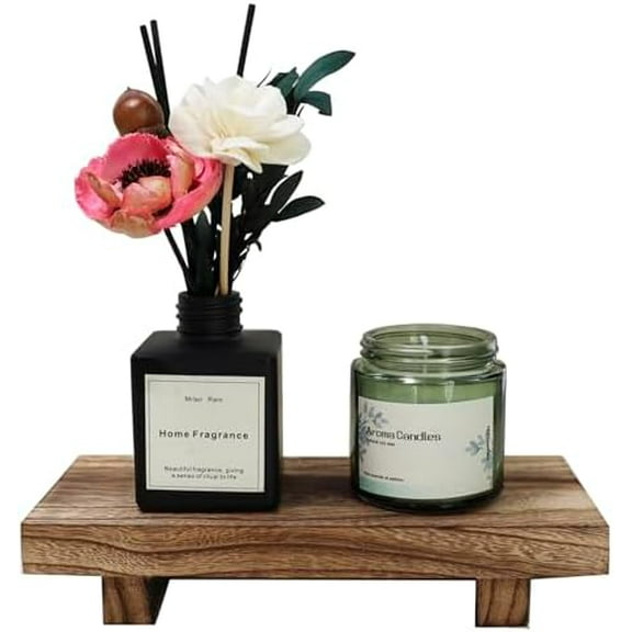 Wood Riser for Decor, 8.66X3.54in Wood Pedestal Stand, Small Wooden Riser for Bathroom for Kitchen Counter