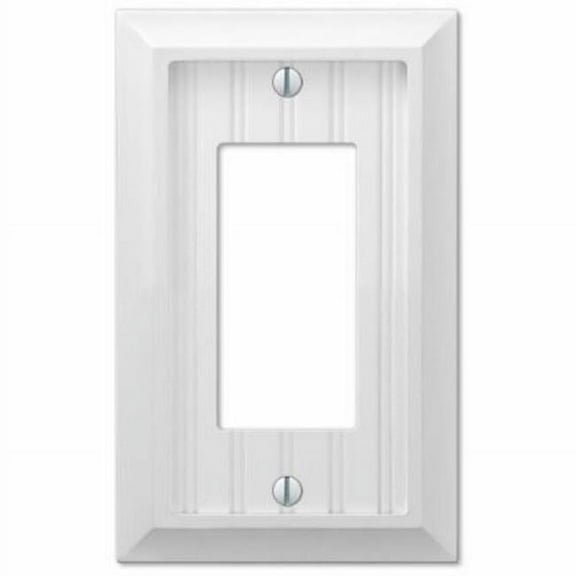 Wood Rocker Wall Plate, White