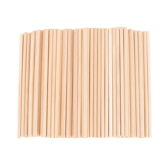 Wood Rods Sticks Round Wooden Dowel Craft Unfinished Hardwood Dowels Natural Crafts Stick Circle Diy Ornament