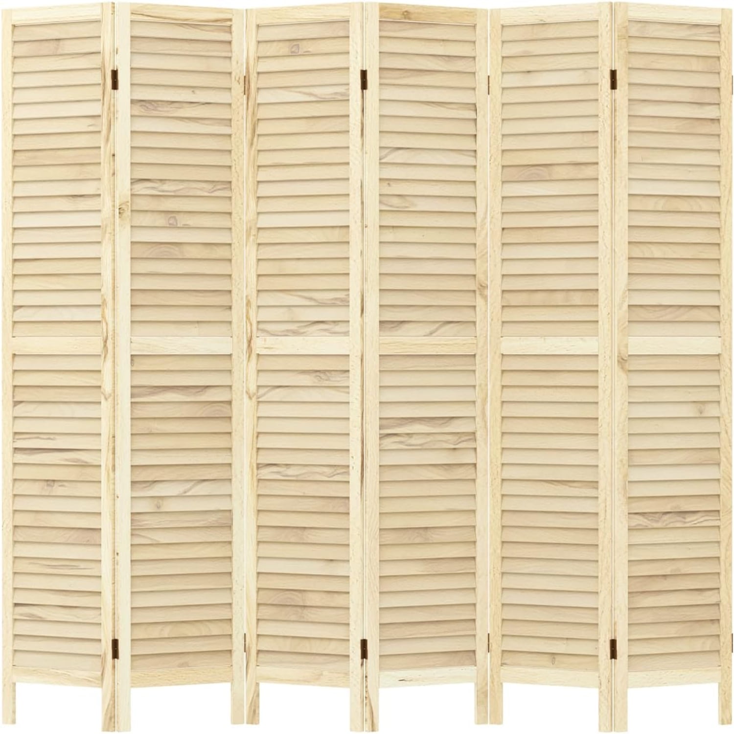 Wood Room Divider with Cork Board for Decoration 5.6FT Room Divider