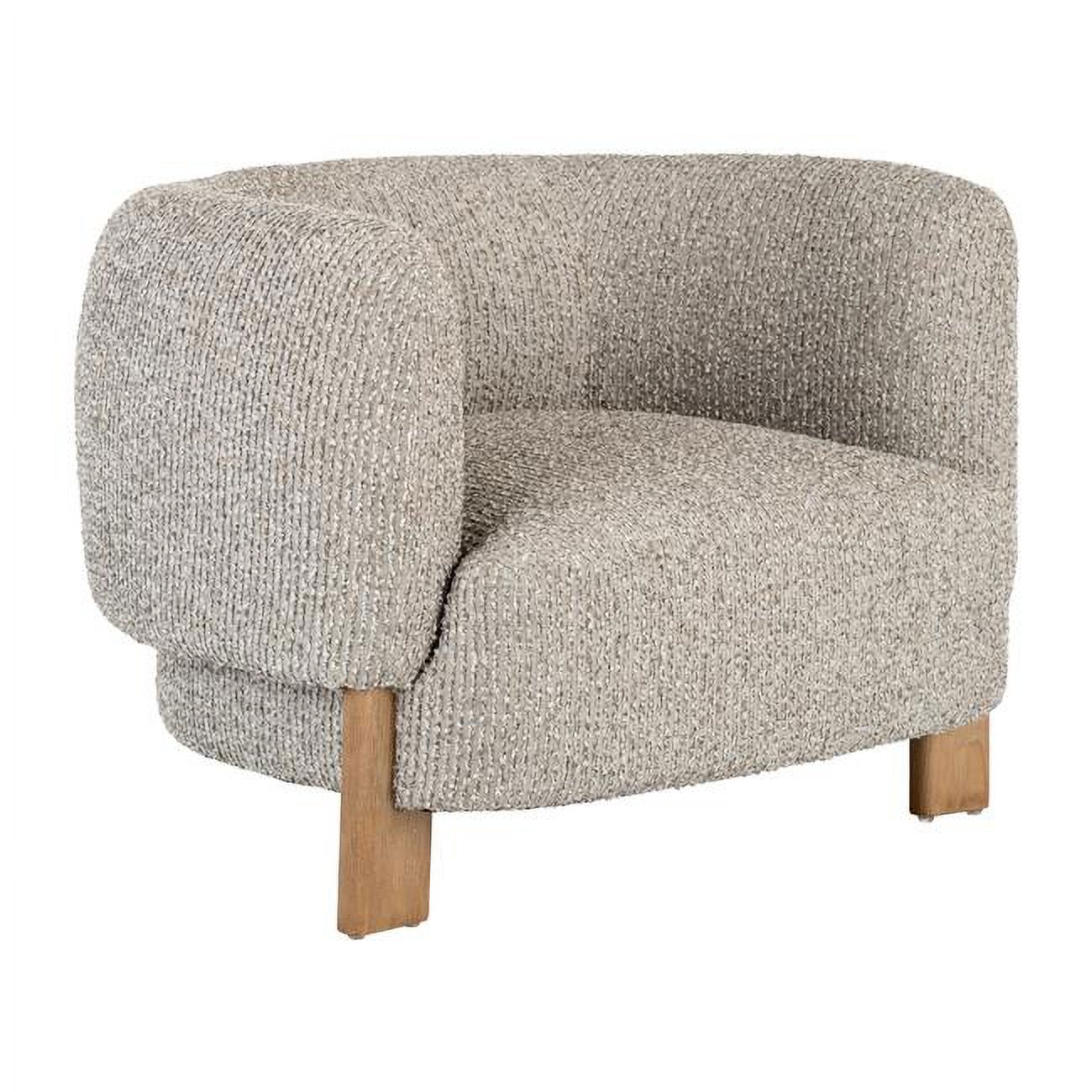 Wood Round-Back Accent Chair, Tan - Walmart.com