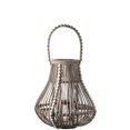 thumbnail image 1 of Wood Round Bellied Lantern Natural Finish, 1 of 1