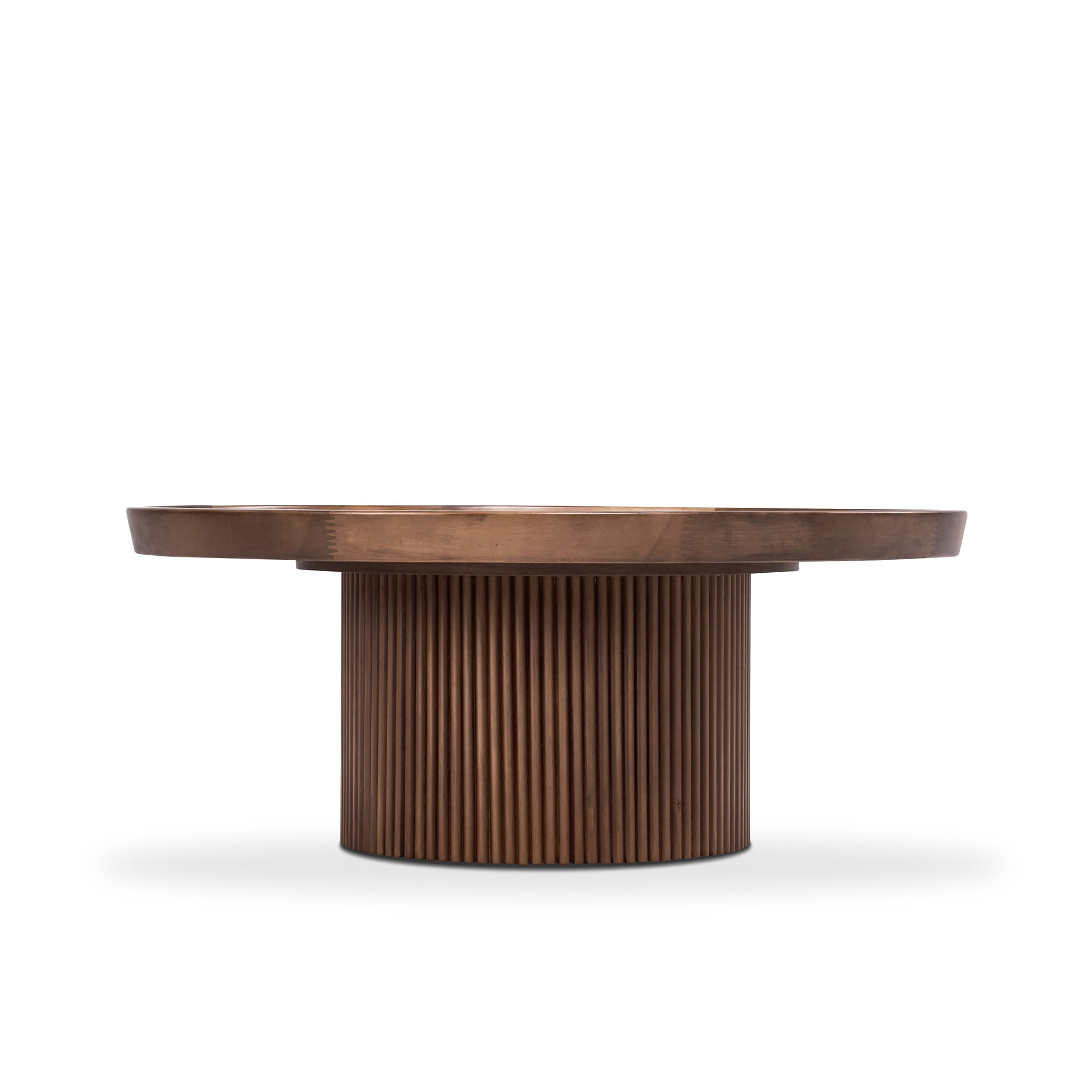 Wood Round Cocktail Table — free download