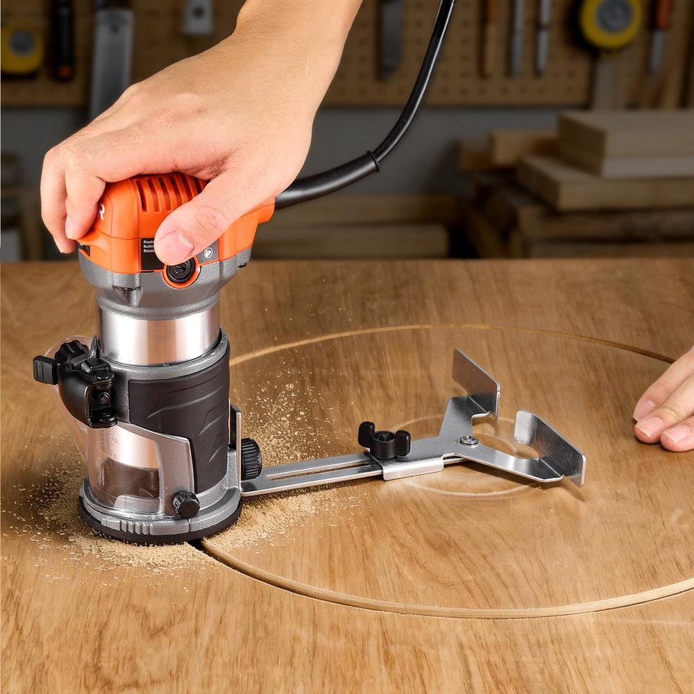 Wood Router 1 Hp 710W Variable Speed Palm Router with Soft Start, Fixed ...
