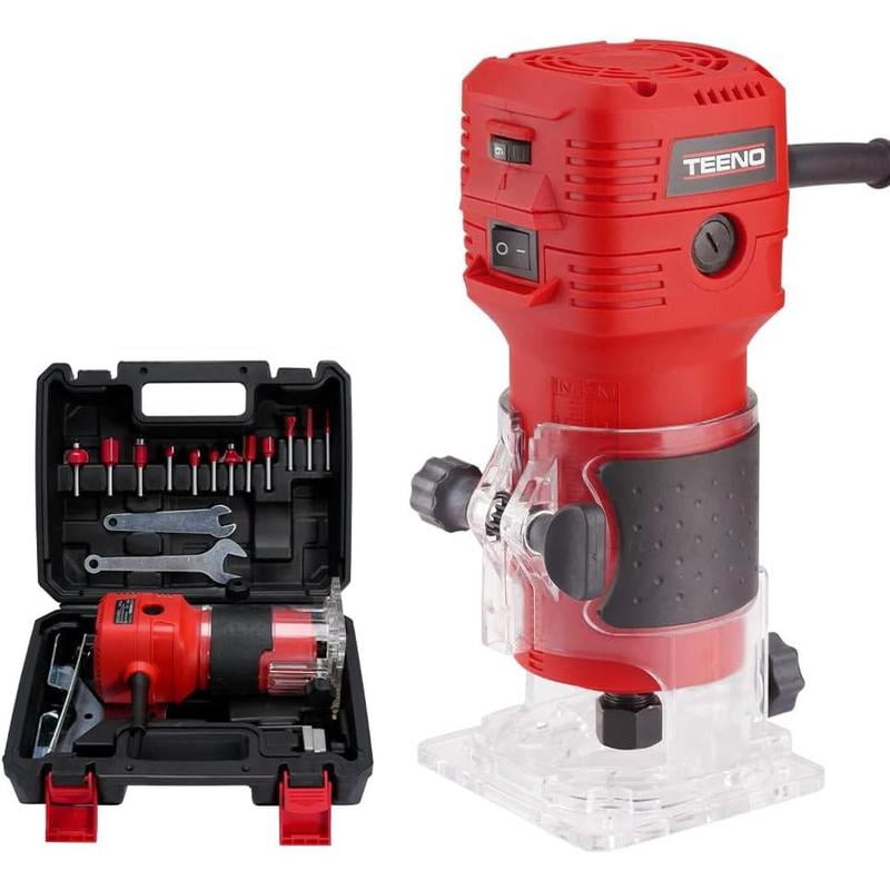 Wood Router 650W 110V Compact Router Tools for Woodworking Edge Guide ...