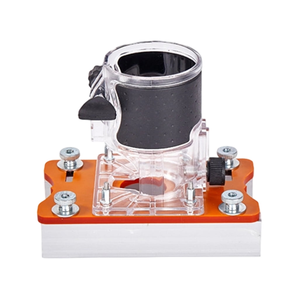 Wood Router Base Set 2 in 1 Portable Router Accessories Edges Mill Aluminium 50mm Adjustable Base Trimmers Fasteners