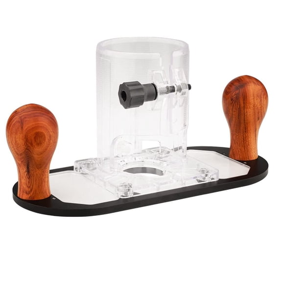 Wood Router Base for Edge Guide Woodworking Trimming Machine Milling Groove Flip Milling Base Guide