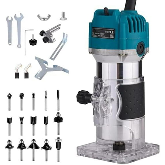 Wood Router Woodworking, Electric Hand Wood Router Tool, Compact Edge ...