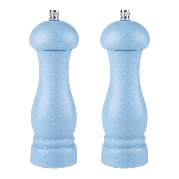 Wood Salt and Pepper Grinder Set Adjustable Coarseness Ceramic Oak Wooden Pepper Grinder Refillable Pepper Mill Home Chef Gift