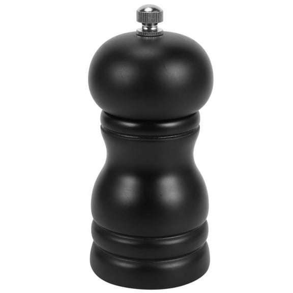 Wood Salt and Pepper Grinder Set Manual Mill Shaker, Solid with Adjustable Coarseness Black