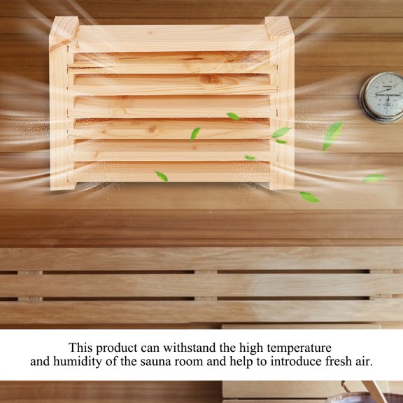 Wood Sauna Vent Panel, Adjustable Airflow For Steam Rooms Spas, Durable Heat <span Style="background:red"></span>