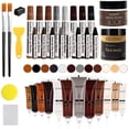 thumbnail image 1 of SEISSO Wood Furniture Repair Kit -12 Wood Fillers with Wood Putty and Touch Up Markers Wax Fillers Beeswax for Hole, Scratch, Cracks Cover Wooden Floor Door Surface Repair Restore -Set of 36, 1 of 10