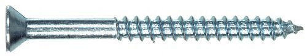 Wood Screw, Zinc, Phillips, 100-Pk., 8 x 1.25-In.