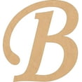 thumbnail image 1 of Wood Script Letters, Blank 15'' Monotype Font B, Craft Wall Hanging Shape, 1 of 5