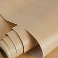 thumbnail image 1 of Wood Self Adhesive Paper 16 x 118 inch Peel and Stick Wallpaper Removable Waterproof Wallpaper(Beige) for Decorative Wall Covering Vinyl Film Shelf Drawer Desk Cabinet Liner Roll, 1 of 8