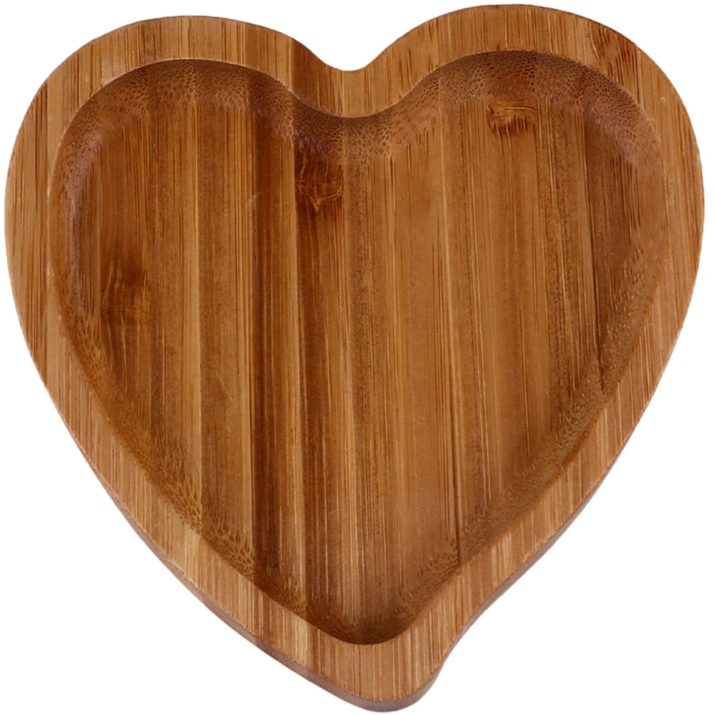 Leaf-Shaped Wooden Serving Tray - Small Wood Tray For Coffee, Tea, Desserts, Snacks