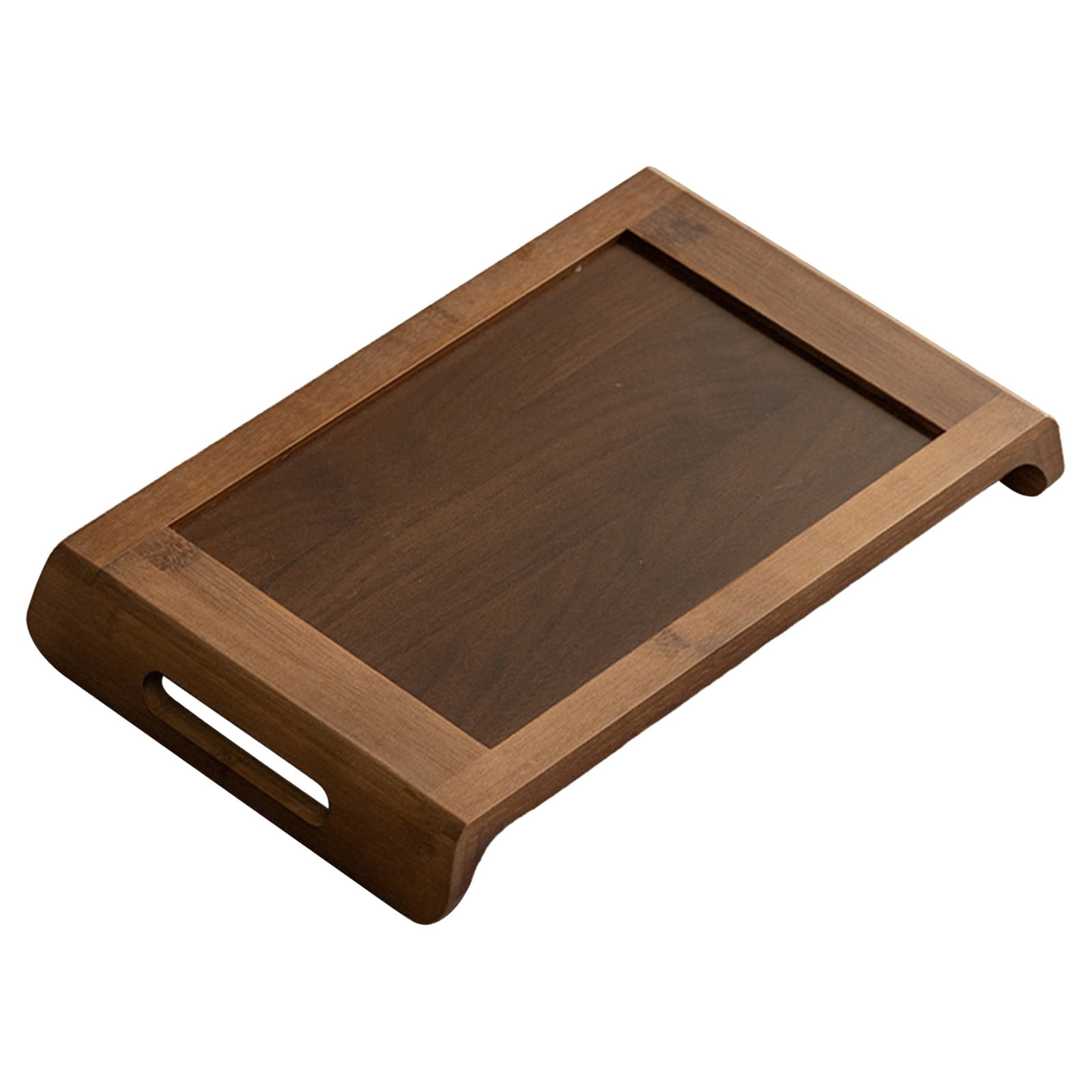Wood Serving Tray Rustic Wooden Pedestal Stand, Decorative Wood Riser ...