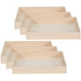thumbnail image 1 of Wood Serving Tray by Make Market – Unfinished 12" x 14" Pine Tray with Handle Cutouts for DIY Home Decor & Craft Projects - 2" Deep - 6 Pack, 1 of 1
