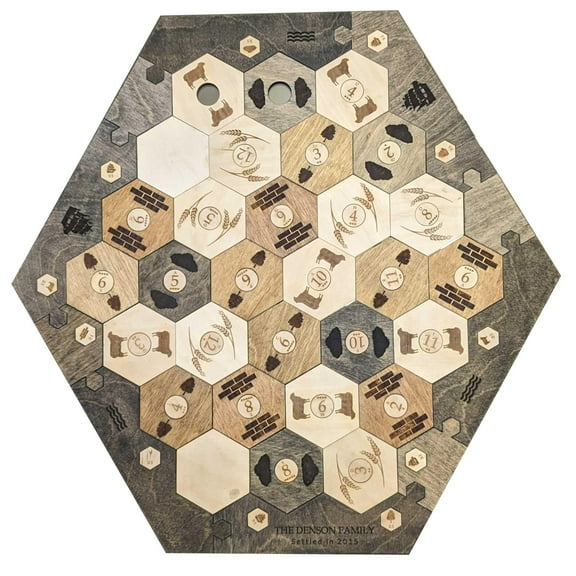 Wood Settler Game Board Expansion Pack - 2-6 Players | Includes: Expansion Pack Only, No Main Board