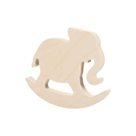 Wood Shape Rocking Elephant 6x6"