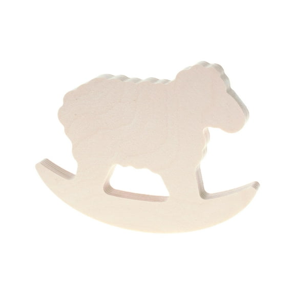 Wood Shape Rocking Sheep 6x5"