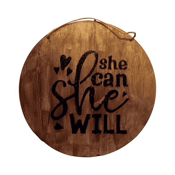 Wood She Can, She Will Sign