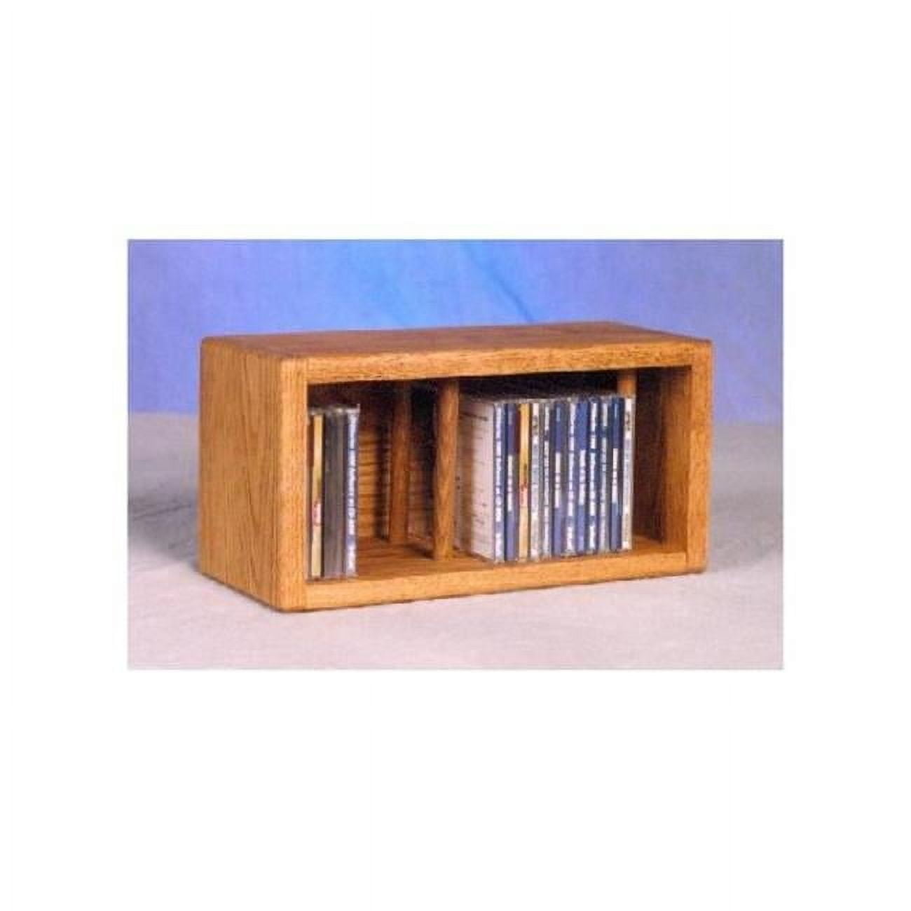 Wood Shed 103-1 Solid Oak desktop or shelf CD Cabinet - Walmart.com