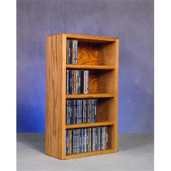 Wood Shed 403-1 Solid Oak desktop or shelf CD Cabinet
