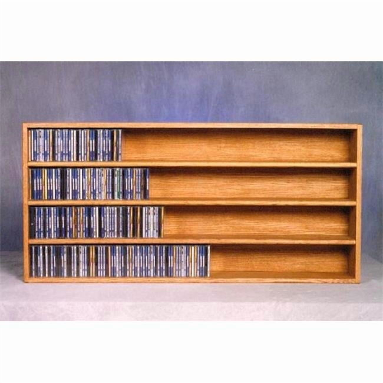 Wood Shed 403-4 Solid Oak Wall or Shelf Mount CD Cabinet - Walmart.com