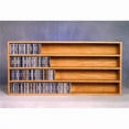 thumbnail image 1 of Wood Shed 403-4 Solid Oak Wall or Shelf Mount CD Cabinet, 1 of 1