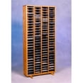 thumbnail image 1 of Wood Shed 409-4 Solid Oak Tower for CDs - Individual Locking Slots, 1 of 1