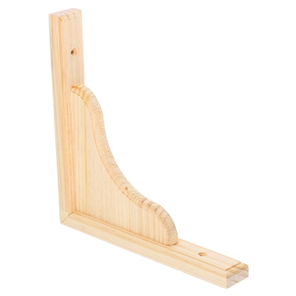 Wooden Triangular Wall Bracket Triangle Shelf Bracket for Wall Shelf Support Decorative Floating Wood Shelf Brackets 1 Set