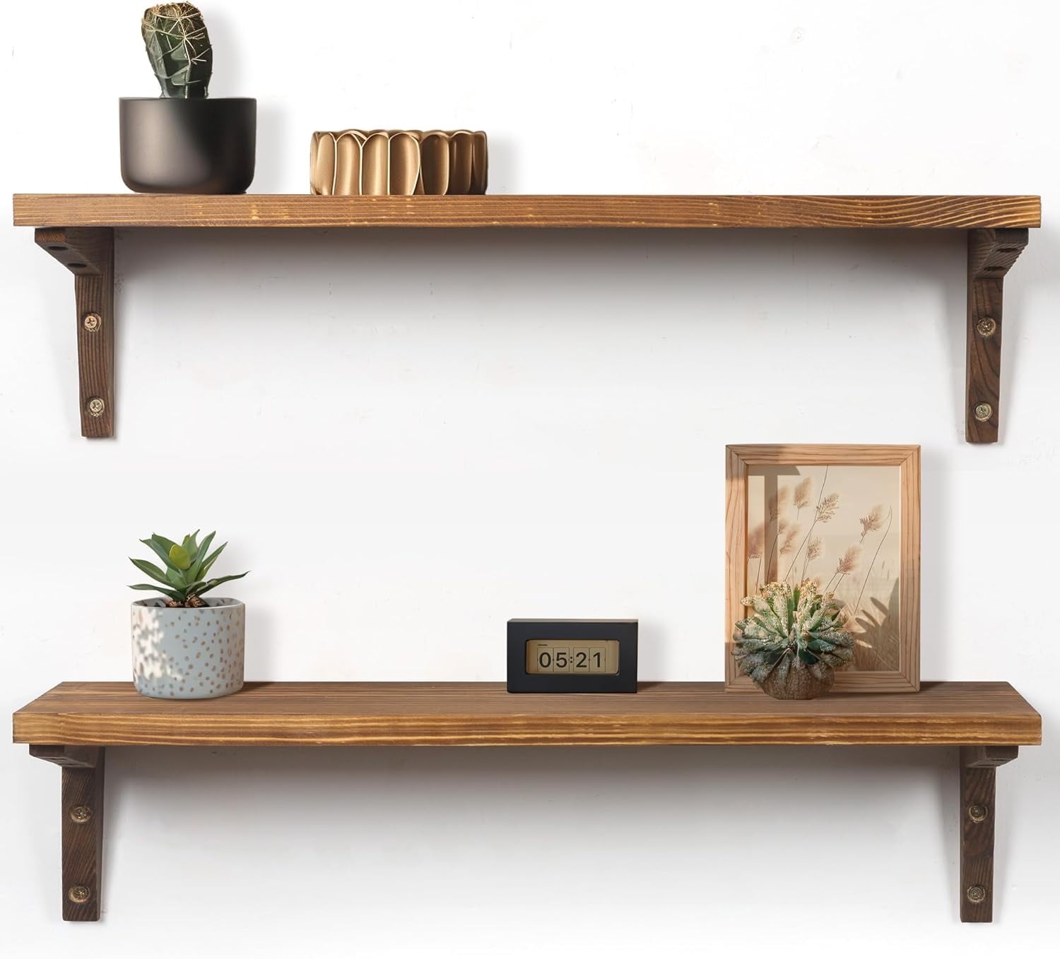 Wooden Wall-Mounted Storage Shelf main image 0